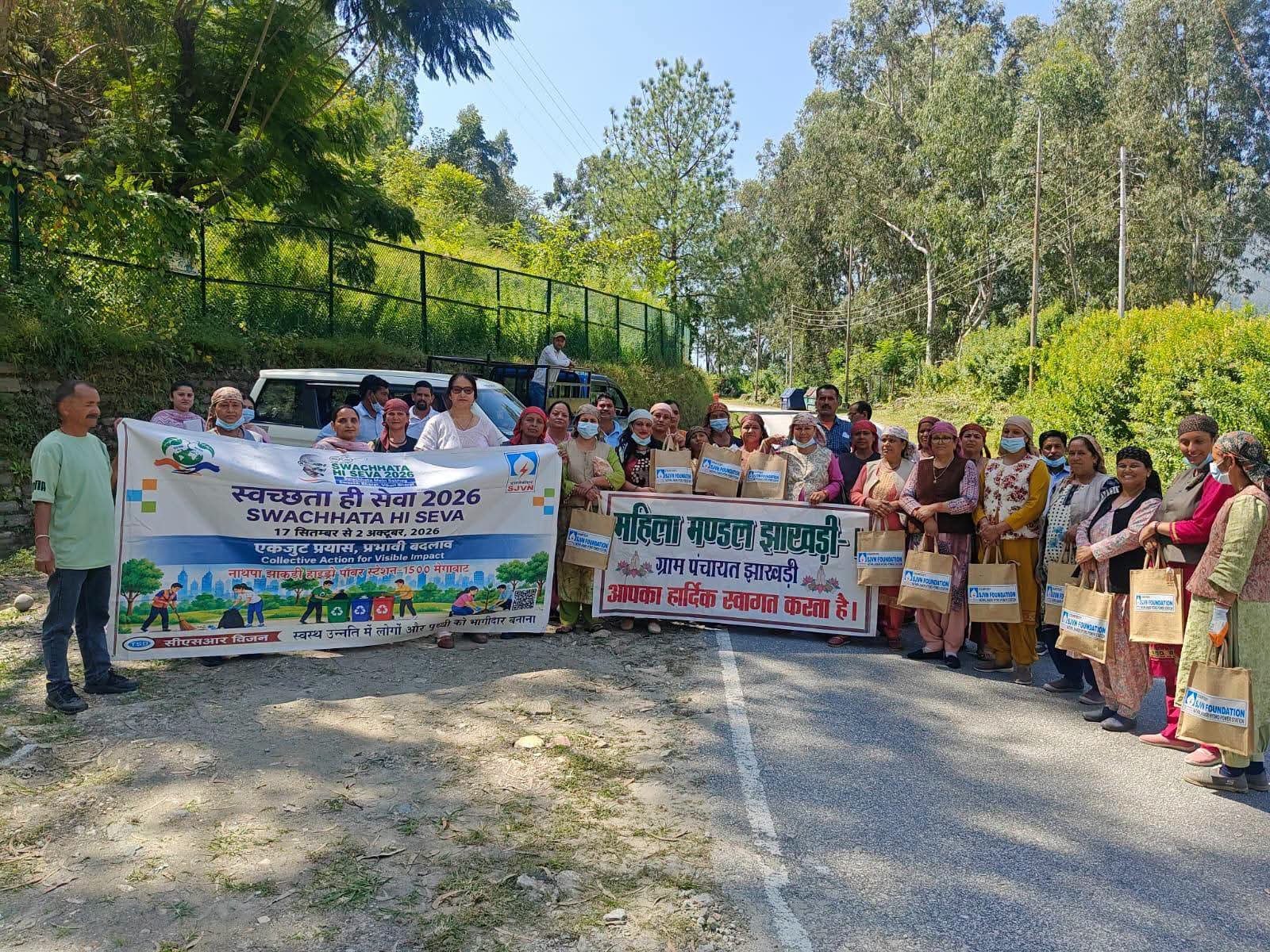 नाथपा झाकड़ी हाइड्रो पावर स्टेशन में “स्वच्छता पखवाड़ा 2026” के अंतर्गत CTU-2 क्वारी रोड पर स्वच्छता अभियान आयोजित